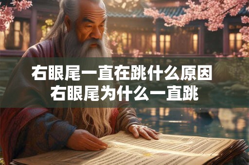 右眼尾一直在跳什么原因 右眼尾为什么一直跳