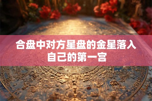 合盘中对方星盘的金星落入自己的第一宫