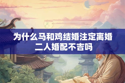 为什么马和鸡结婚注定离婚 二人婚配不吉吗