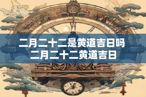二月二十二是黄道吉日吗 二月二十二黄道吉日 二月二十二是黄道吉日吗 二月二十二黄道吉日