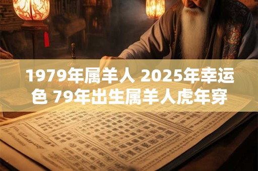 1979年属羊人 2025年幸运色 79年出生属羊人虎年穿什么颜色衣服好