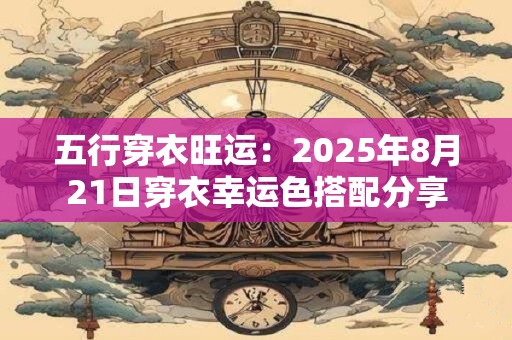 五行穿衣旺运：2025年8月21日穿衣幸运色搭配分享