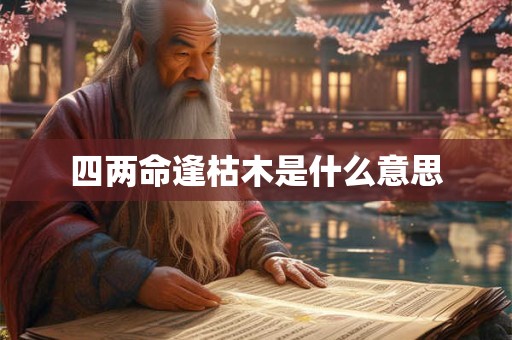 四两命逢枯木是什么意思