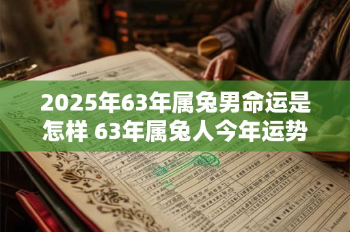 2025年63年属兔男命运是怎样 63年属兔人今年运势 2025年63年属兔男命运是怎样 63年属兔人今年运势