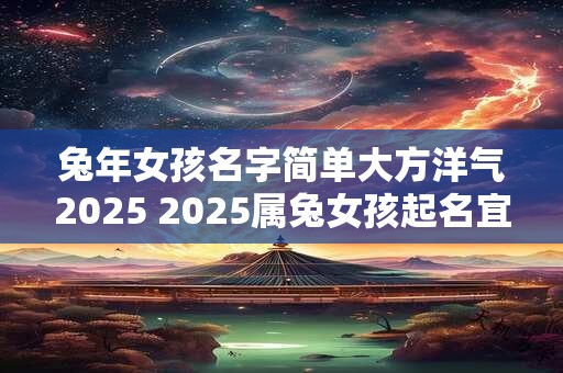 兔年女孩名字简单大方洋气2025 2025属兔女孩起名宜用字