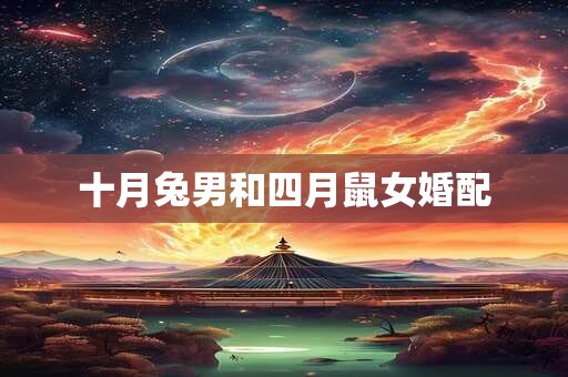 十月兔男和四月鼠女婚配 十月兔男和四月鼠女婚配