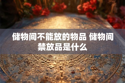 储物间不能放的物品 储物间禁放品是什么
