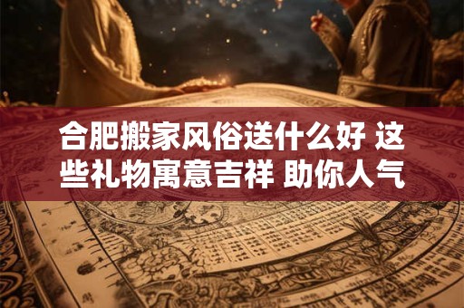 合肥搬家风俗送什么好 这些礼物寓意吉祥 助你人气爆棚！