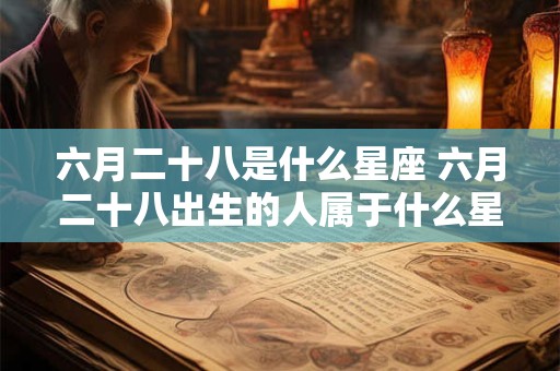 六月二十八是什么星座 六月二十八出生的人属于什么星座