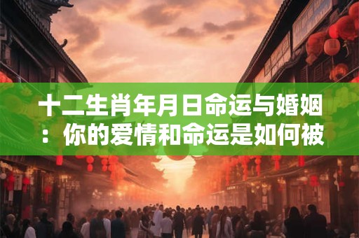 十二生肖年月日命运与婚姻：你的爱情和命运是如何被决定的