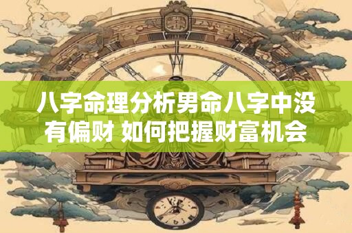 八字命理分析男命八字中没有偏财 如何把握财富机会