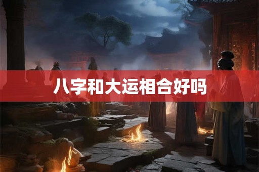 八字和大运相合好吗