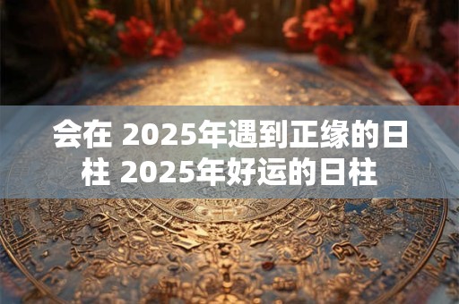 会在 2025年遇到正缘的日柱 2025年好运的日柱