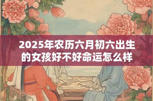 2025年农历六月初六出生的女孩好不好命运怎么样