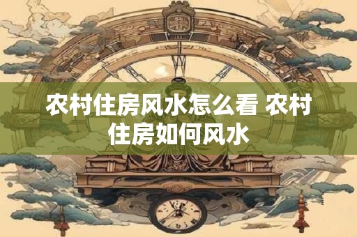 农村住房风水怎么看 农村住房如何风水