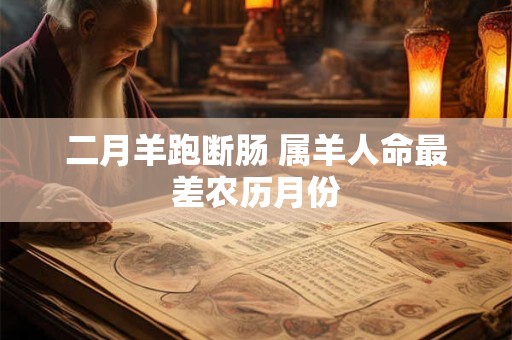二月羊跑断肠 属羊人命最差农历月份