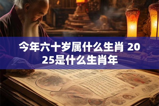 今年六十岁属什么生肖 2025是什么生肖年