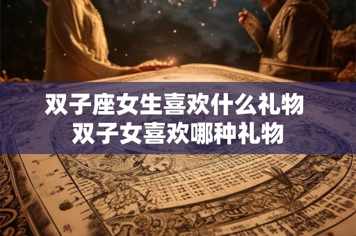 双子座女生喜欢什么礼物 双子女喜欢哪种礼物