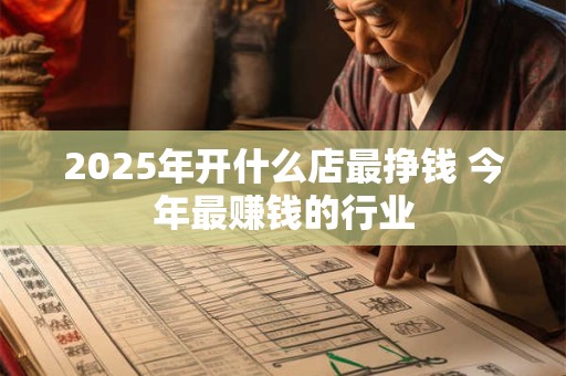 2026年开什么店最挣钱 今年最赚钱的行业