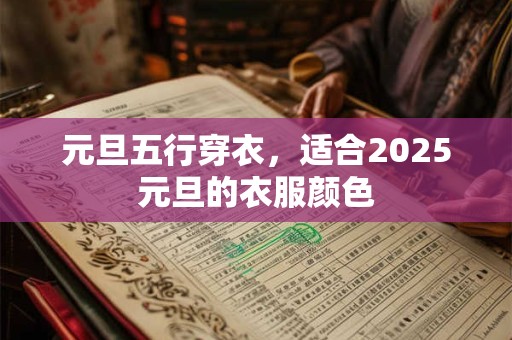 元旦五行穿衣，适合2025元旦的衣服颜色