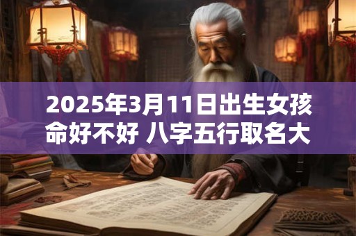 2025年3月11日出生女孩命好不好 八字五行取名大全
