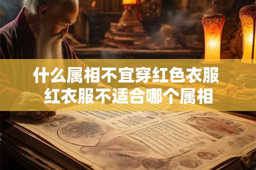 什么属相不宜穿红色衣服 红衣服不适合哪个属相