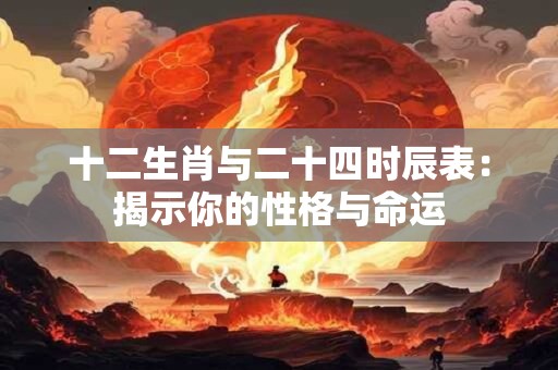 十二生肖与二十四时辰表：揭示你的性格与命运