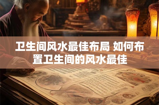 卫生间风水最佳布局 如何布置卫生间的风水最佳