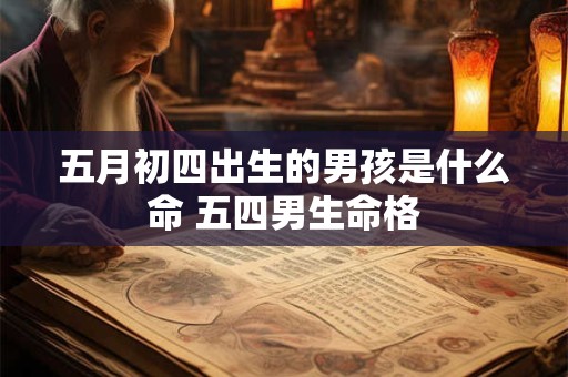 五月初四出生的男孩是什么命 五四男生命格