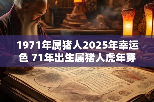 1971年属猪人2025年幸运色 71年出生属猪人虎年穿什么颜色衣服好 1971年属猪人2025年幸运色 71年出生属猪人虎年穿什么颜色衣服好