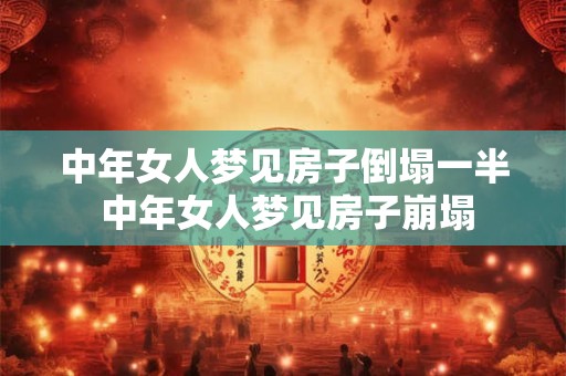 中年女人梦见房子倒塌一半 中年女人梦见房子崩塌