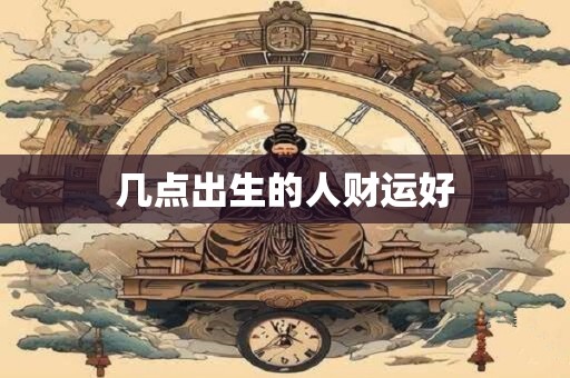 几点出生的人财运好 几点出生的人财运好