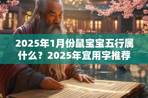 2025年1月份鼠宝宝五行属什么？2025年宜用字推荐