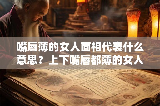 嘴唇薄的女人面相代表什么意思？上下嘴唇都薄的女人好吗？