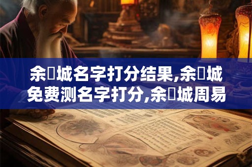 余錦城名字打分结果,余錦城免费测名字打分,余錦城周易免费测名字打分