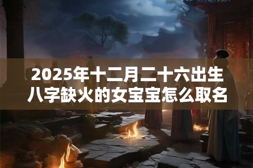 2025年十二月二十六出生八字缺火的女宝宝怎么取名 2025年十二月二十六出生八字缺火的女宝宝怎么取名