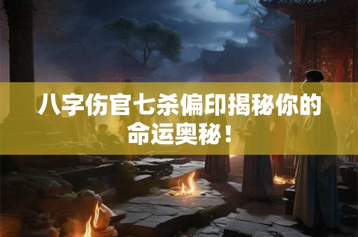 八字伤官七杀偏印揭秘你的命运奥秘！