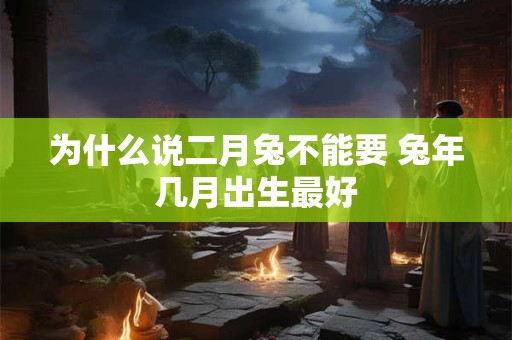为什么说二月兔不能要 兔年几月出生最好