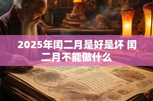 2025年闰二月是好是坏 闰二月不能做什么