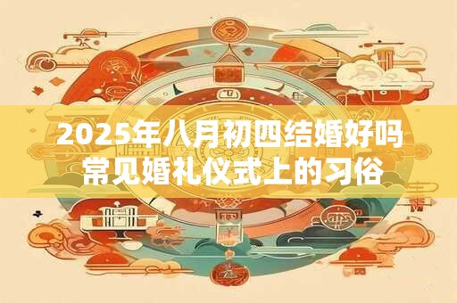 2025年八月初四结婚好吗 常见婚礼仪式上的习俗
