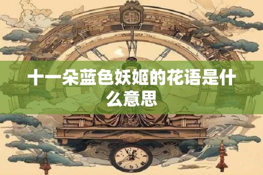 十一朵蓝色妖姬的花语是什么意思
