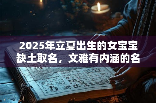 2025年立夏出生的女宝宝缺土取名，文雅有内涵的名字