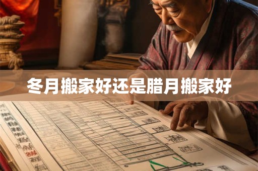冬月搬家好还是腊月搬家好