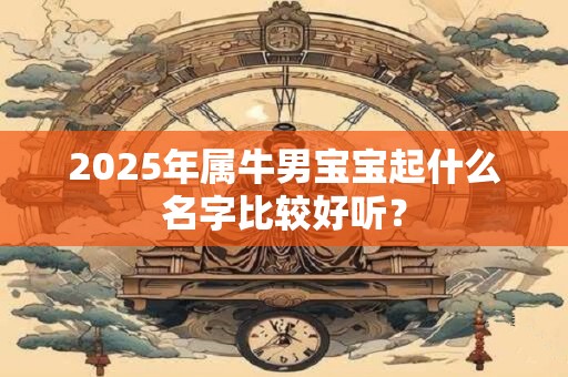 2026年属牛男宝宝起什么名字比较好听？