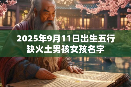 2025年9月11日出生五行缺火土男孩女孩名字