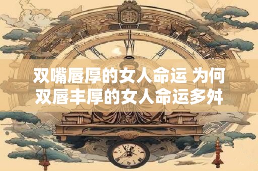 双嘴唇厚的女人命运 为何双唇丰厚的女人命运多舛