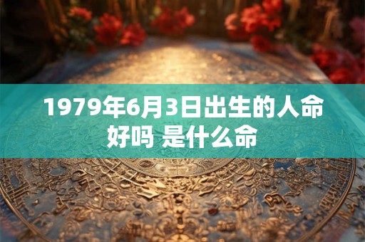 1979年6月3日出生的人命好吗 是什么命