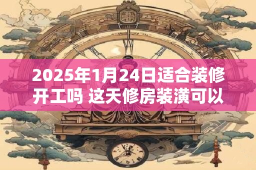 2025年1月24日适合装修开工吗 这天修房装潢可以吗