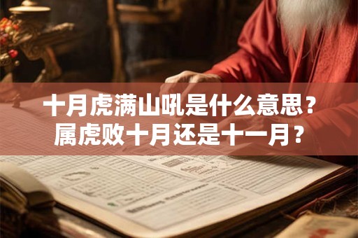 十月虎满山吼是什么意思？属虎败十月还是十一月？