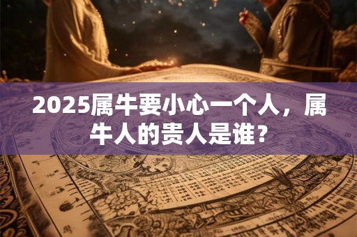 2025属牛要小心一个人，属牛人的贵人是谁？